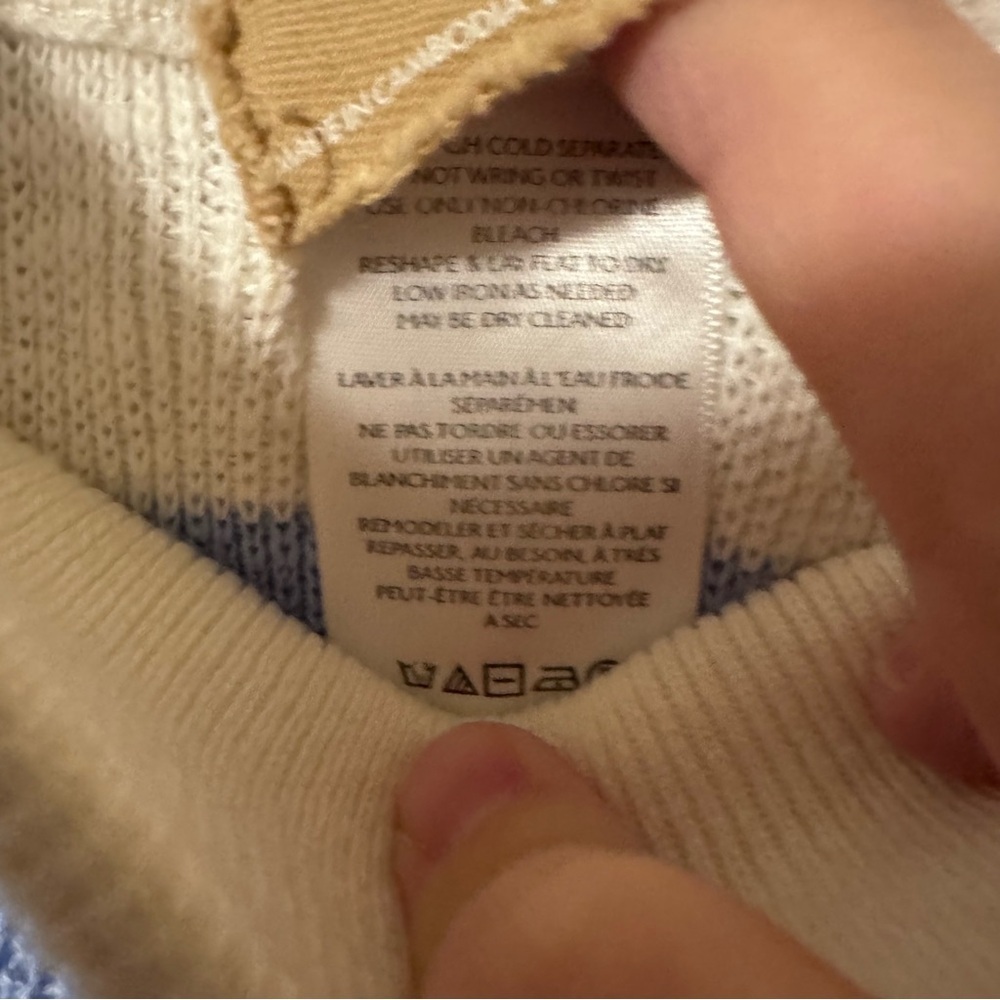 Free-est blue white striped knot shorts Size XL - Picture 5 of 8